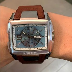 Diesel Brown leather watch